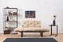 Atelier Del Sofa Nitta - Sofá-Cama de 2 Plazas en Crema